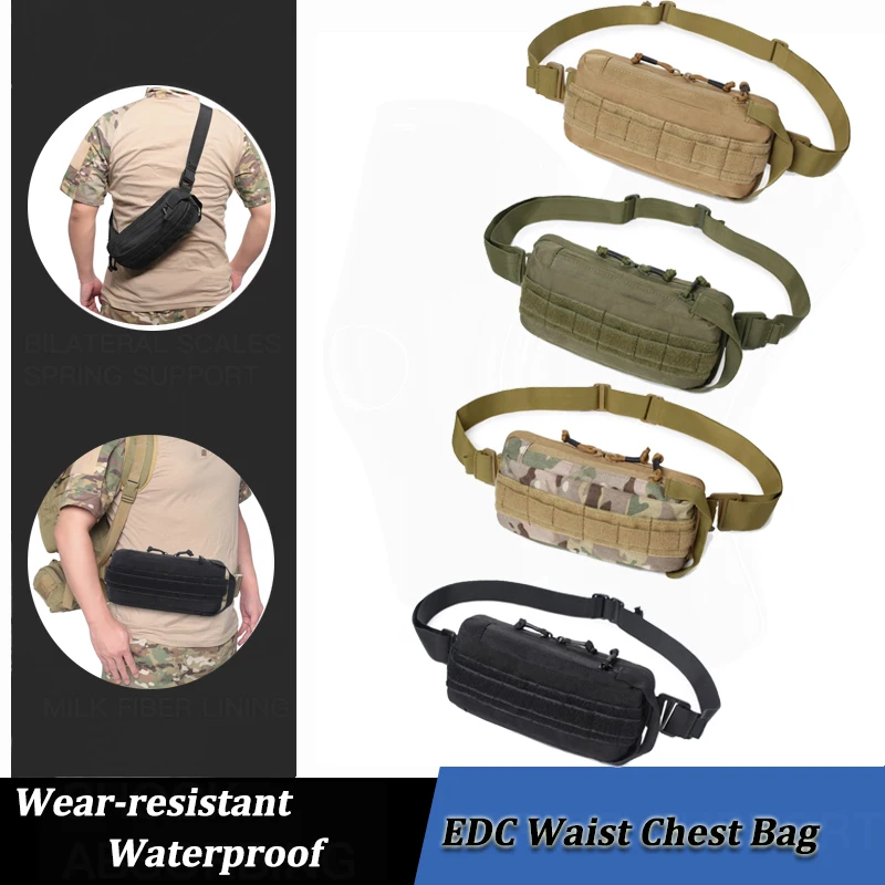 Tactical Waist Bag Outdoor EDC Nylon Pouch Multi-Function Hiking Camping Hunting Daypack Fishing Backpack Cycling Molle Bags