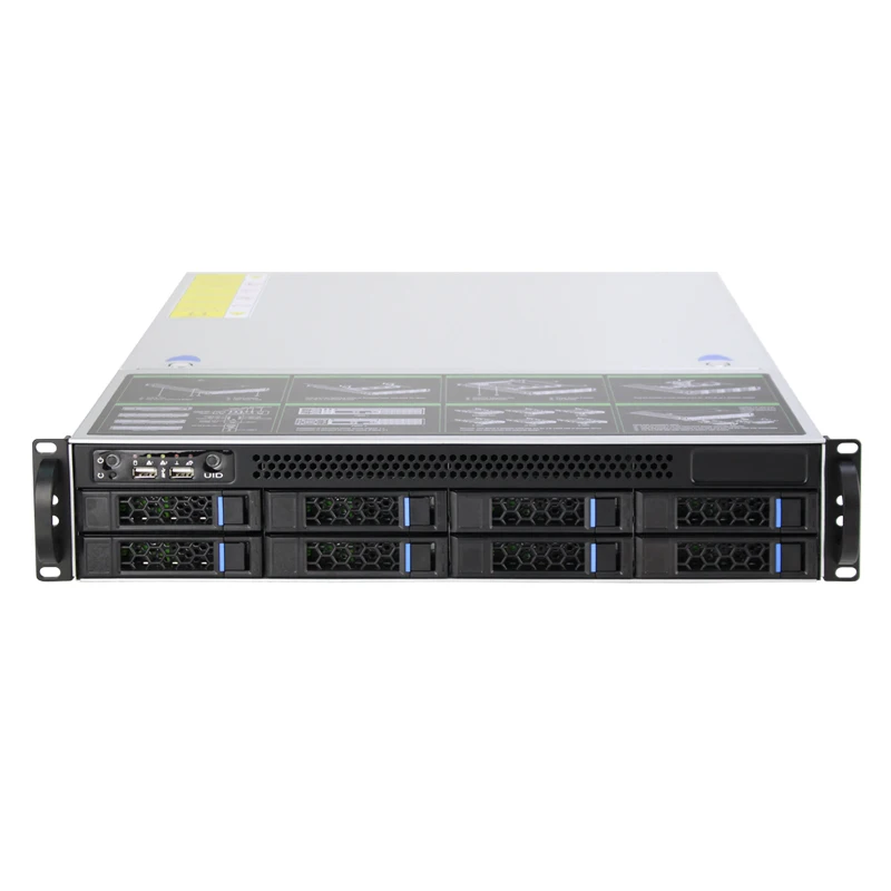 2u 8bays 560mm Server Chassis Server case  4+4 NVME Backplane Factory Direct Sales Custom  2U Server Case