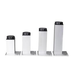 4Pcs/Set 6-40cm Aluminum Metal Furniture Legs Cabinet Feet Table Adjustable Triangle Base with Screws For Table Sofa Bed Cabinet