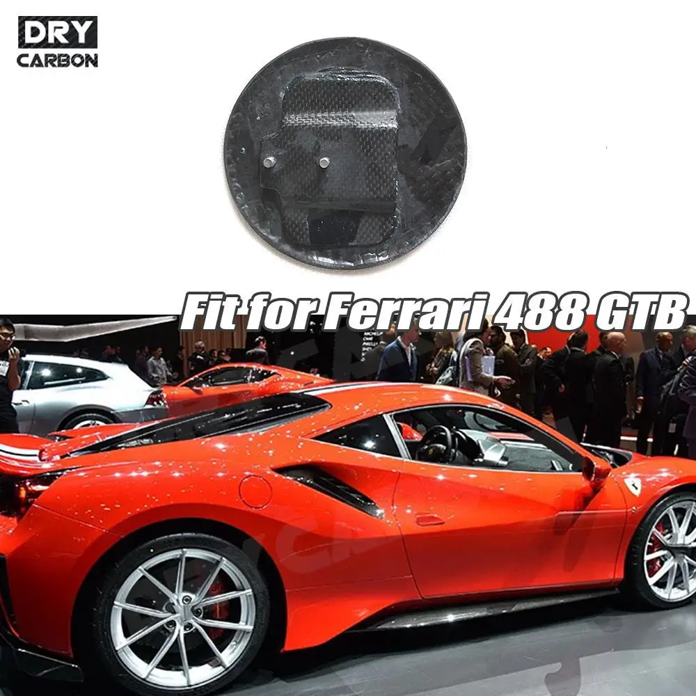 

Dry Carbon Fiber Car Outer Fuel Tank Cover Cap for Ferrari 488 GTB 2015 2016 2017 2018 Car Styling