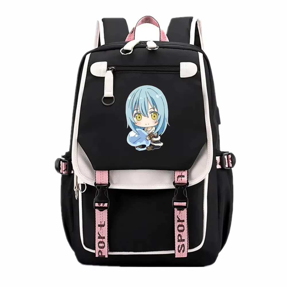 That Time I Got Reincarnated as a Slime Anime School Bags for Teenage Girls Kawaii Bookbag Gilrs Travel Backpack Laptop Bagpack
