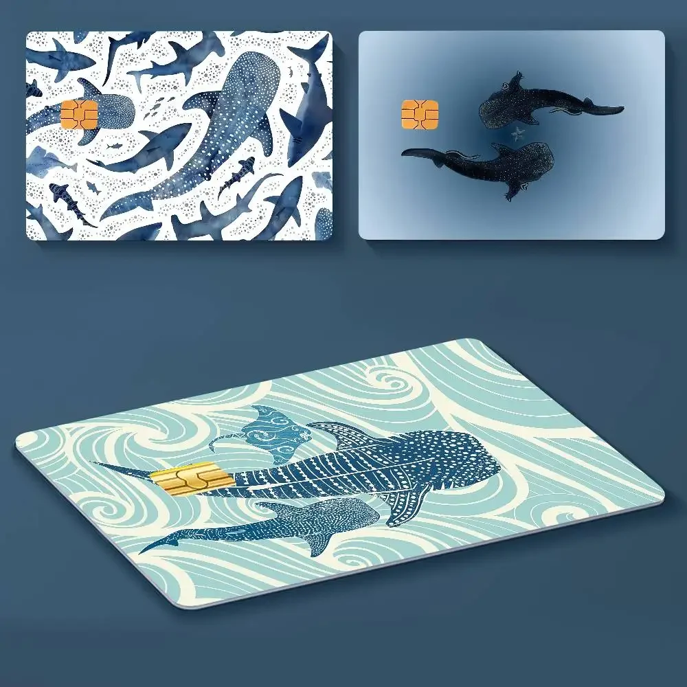 Whale Shark Anime Cartoon Perfect Gift Idea Merch Layout Cover Credit Card Stickers Distinctive Design