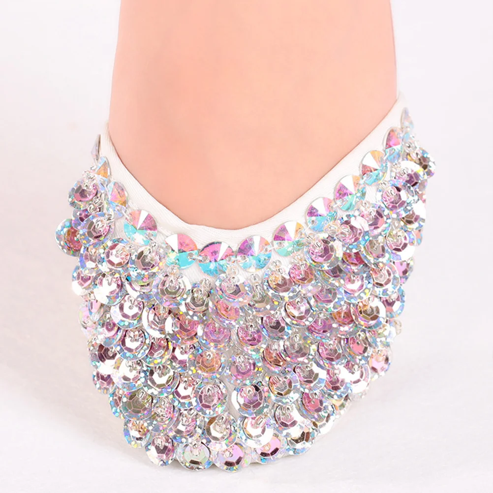 

1Pair Ballet Dancing Shoes Professional Half Toe Shoes Elastic Band Design for Ballet Jazz Ballroom Yoga Size S