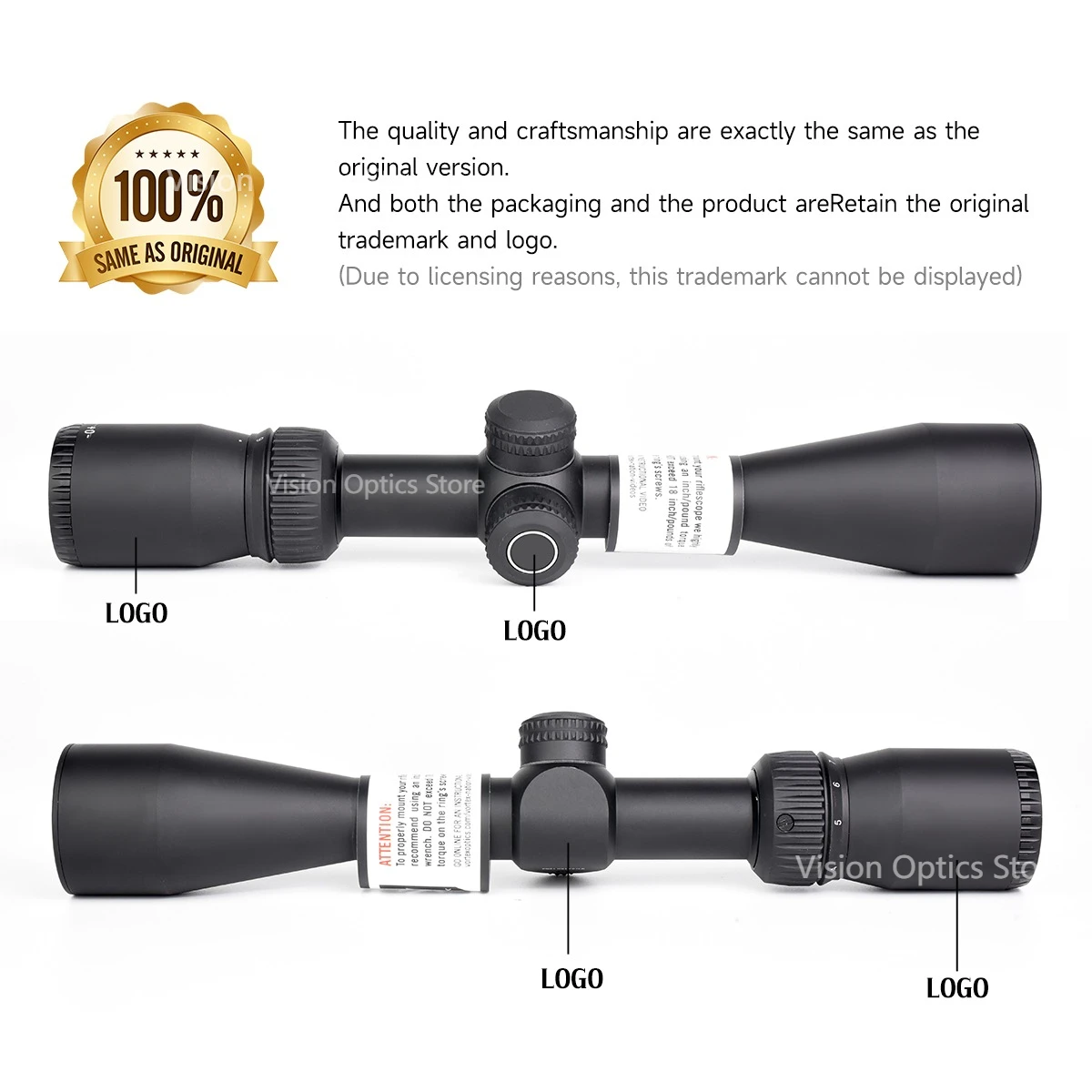 Original Optics VTCF II 3-9X40 (SFP) Hunting Riflescope Dead-Hold BDC MOA Reticle 1 Inch/25mm Tube Tactical Telescopic Sight