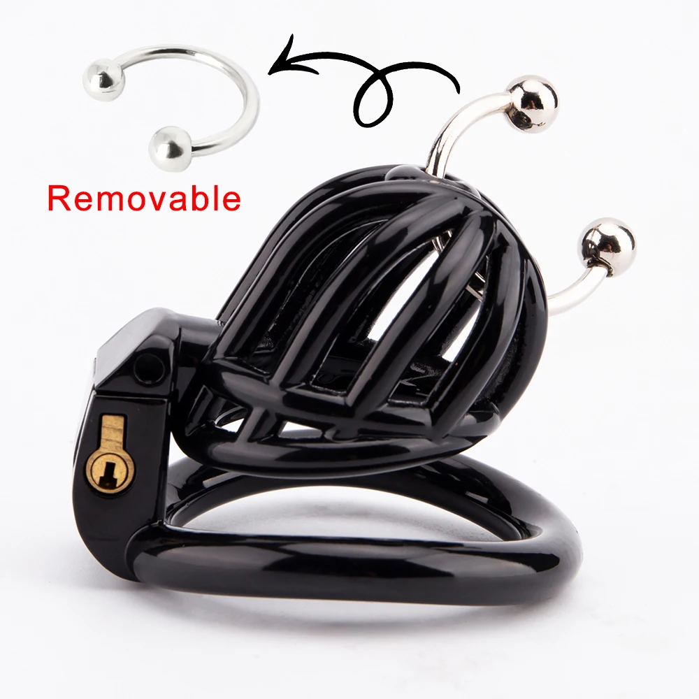 

New PA Puncture Cock Cage 3D Printed Lightweight Chastity Cage Penis Ring Lock Male Chastity Cage Prison BDSM Sex Toys For Men