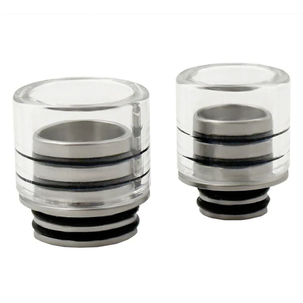 510 810 Glass Drip Tip Wide Mouthpiece Metal Drip Tips for Kayfun V5 Dead Rabbit ZEUS X Mesh RTA TANK