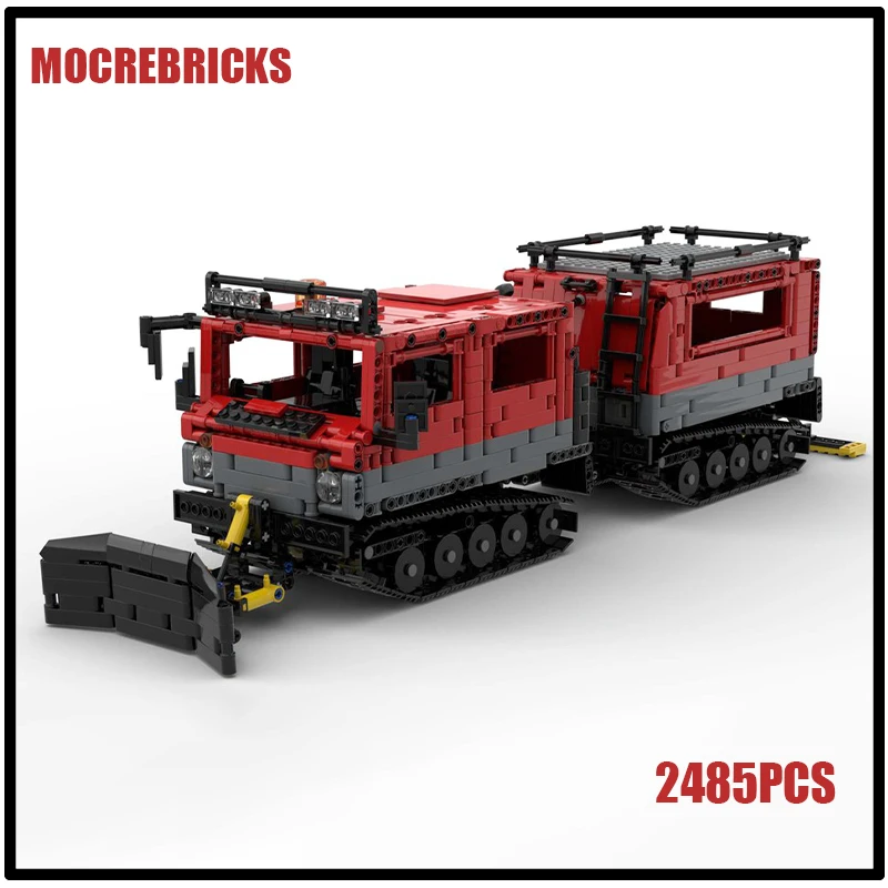 Military Army Tracked Vehicle Bv 206 All-terrain Transport Trucks MOC Building Blocks Assembly Model Kid's Bricks Toys Gifts