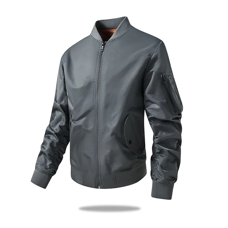 

Jacket Men's Spring And Autumn New Flight Casual Short Tooling Jacket American Men's Loose Baseball Uniform Tide