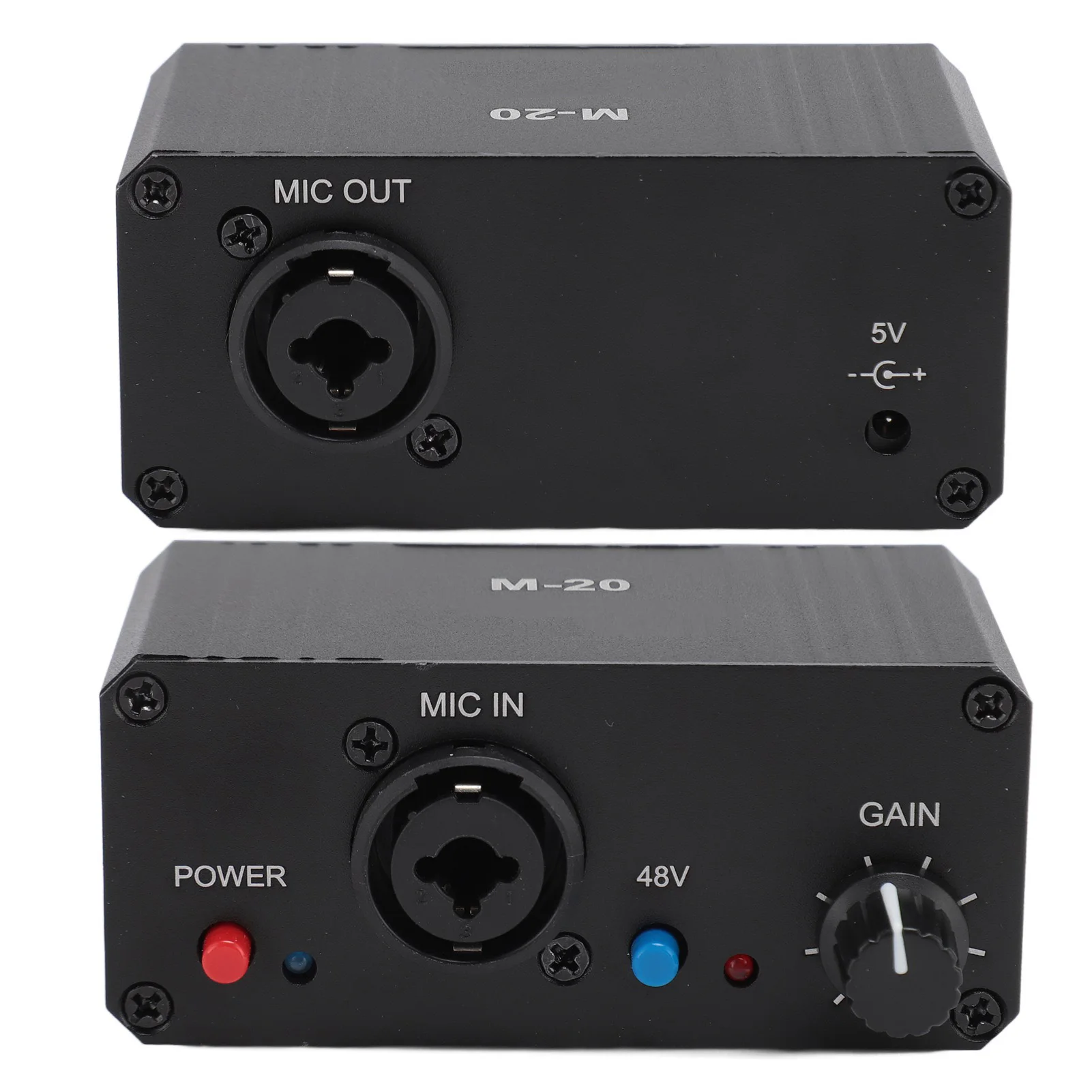 Microphone Preamp Low Noise Microphone Booster Unique Fully Balanced Circuit Compact 48V Phantom Power for Dynamic Microphone image 4