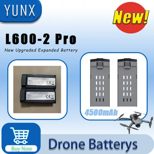 LYZRC L600 ProMax 7.4V 4500mAh LiPo Replacement Battery Extended Life Drone Spare Parts