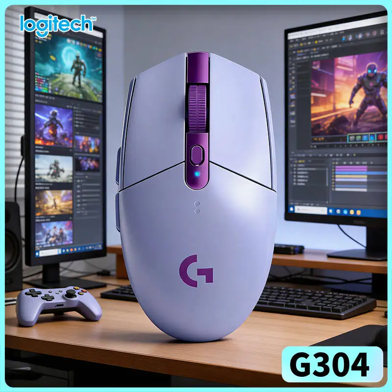 Logitech G304 Wireless Mouse 12000 DPI HERO Sensor LIGHTSPEED 1ms 9-Month Battery E-Sports High Speed Users