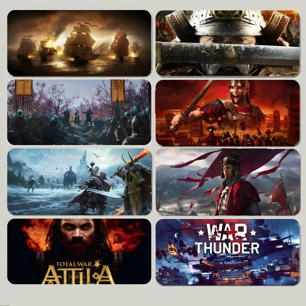 Tapis de souris Epic Strategic Game T-Total War, grand tapis de souris de jeu avec bord cousu épais, tapis de bureau antidérapant