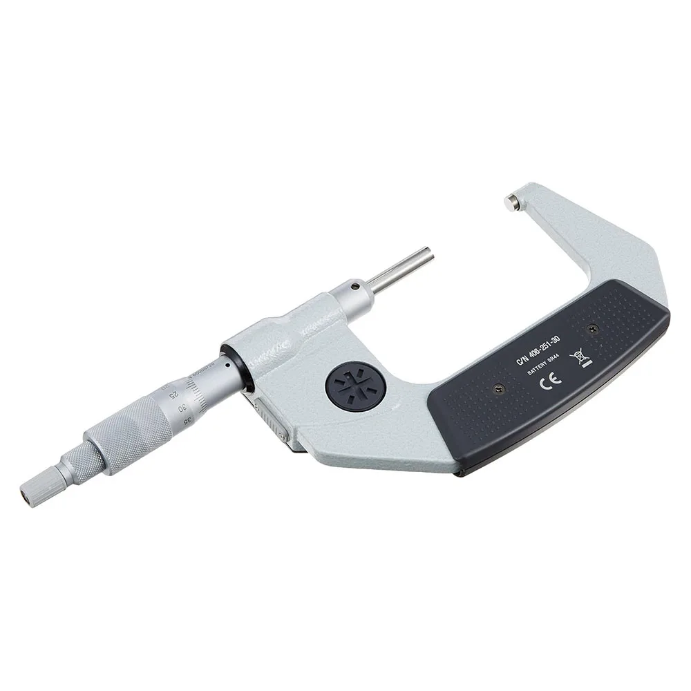 Mitutoyo 406-251-30 OMV-50MX Measuring Range 25-50mm Non-Rotating Spindle Type Digital Outside Micrometer