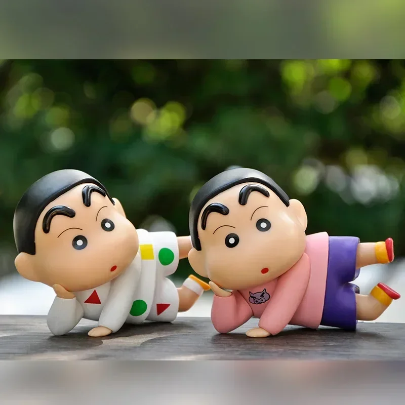 

5 шт. новый продукт Crayon Shin-Chan аниме модель фигурки маленького мальчика Лежащая Спящая мультяшная кукла автомобиль Рабочий стол искусственный подарок