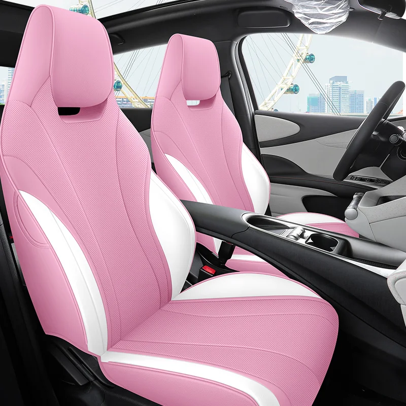 5‑seat Full Surround PU Leather Car Seat Covers Custom Fit for BYD Dolphin, Auto Interior Protective Seat Cushion