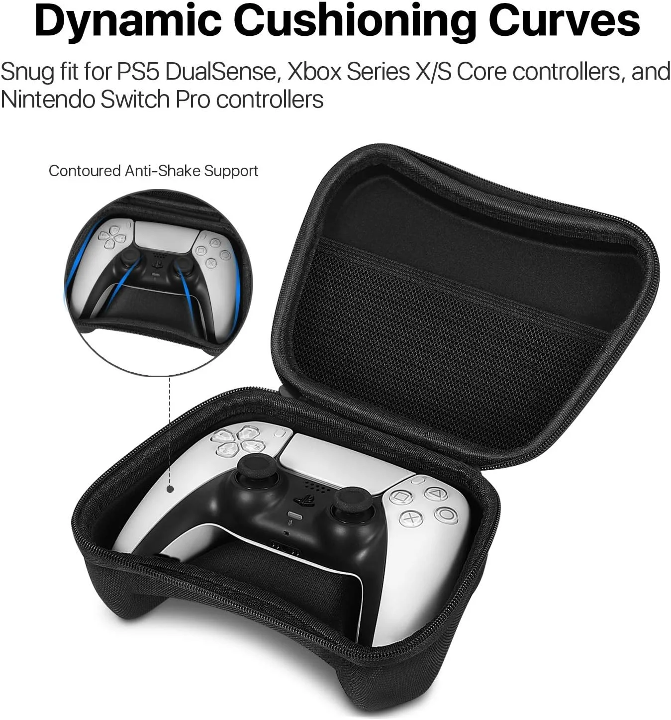 Universal Gamepad Storage Bag for PS5 PS4 Switch Pro Xbox One Controller Carrying Case for All Controllers Protective Cover