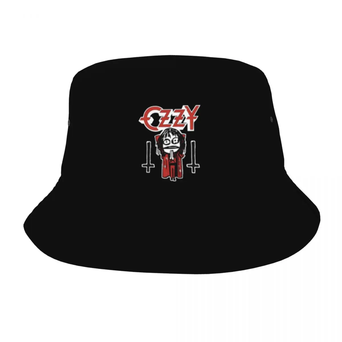 Trendy Ozzy Osbourne Bucket Hat Men Women Packable Outdoor Sport Fisherman Caps Spring Picnic Headwear