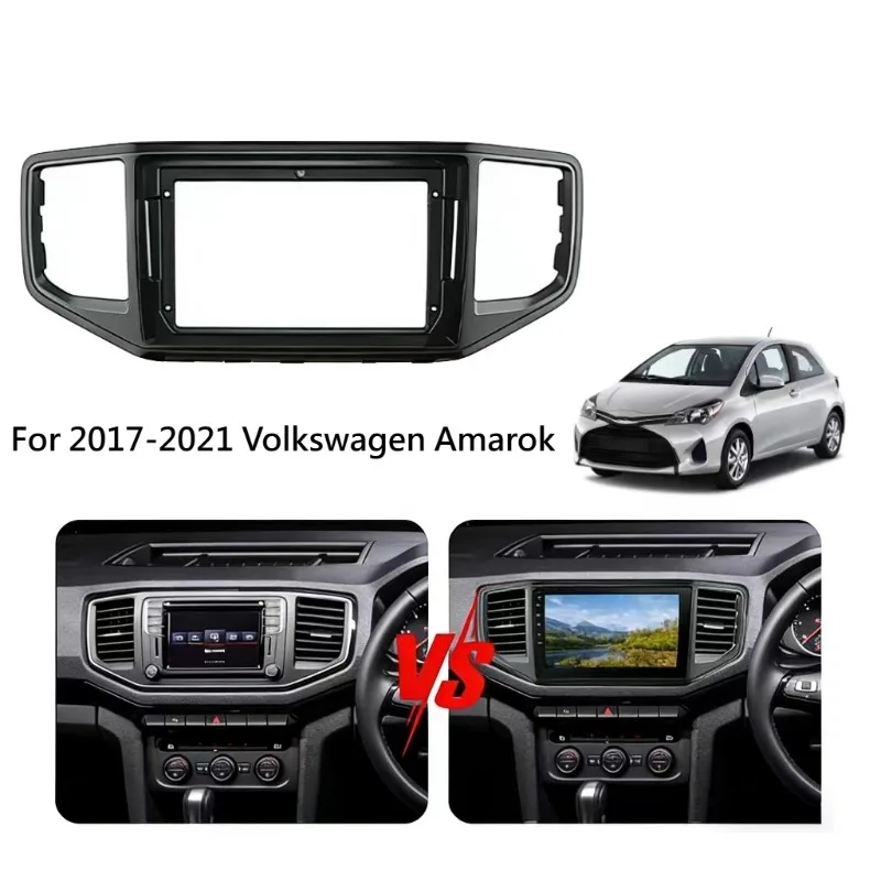 

9inch 2 din Car Frame For 2017-2021 Volkswagen Amarok Stereo Panel Dashboard Installation Trim Accessory Fascia