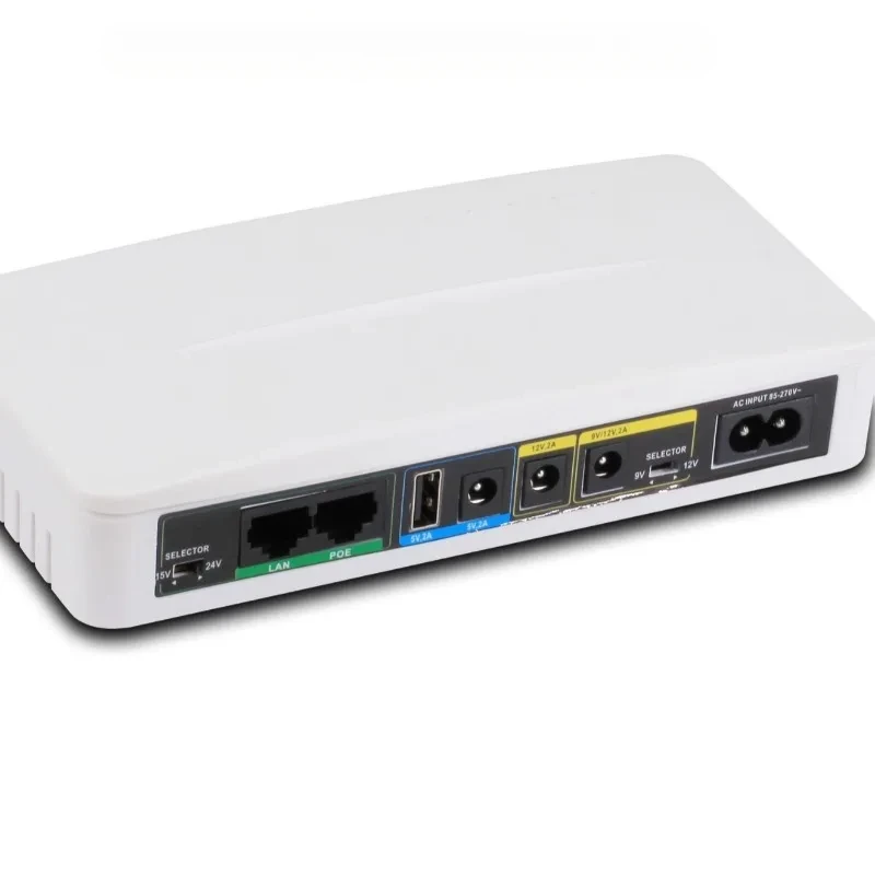 

UPS uninterruptible power supply MINI DC10000mAH emergency backup power supply for optical modem router POE