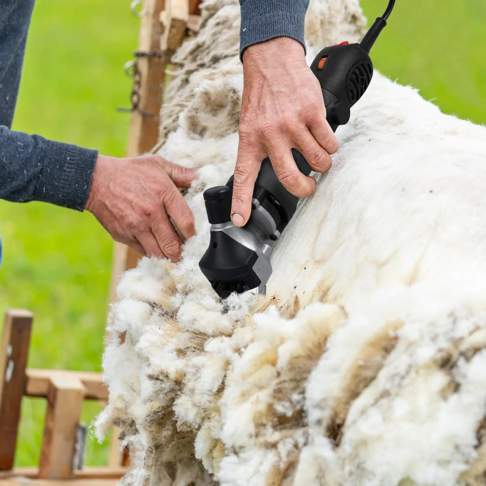 6 Gears Speed Electric Sheep Goat Shearing Machine Trimmer Automation Tool Wool Scissor Cut Machine With Box 13 Teeth Clippe