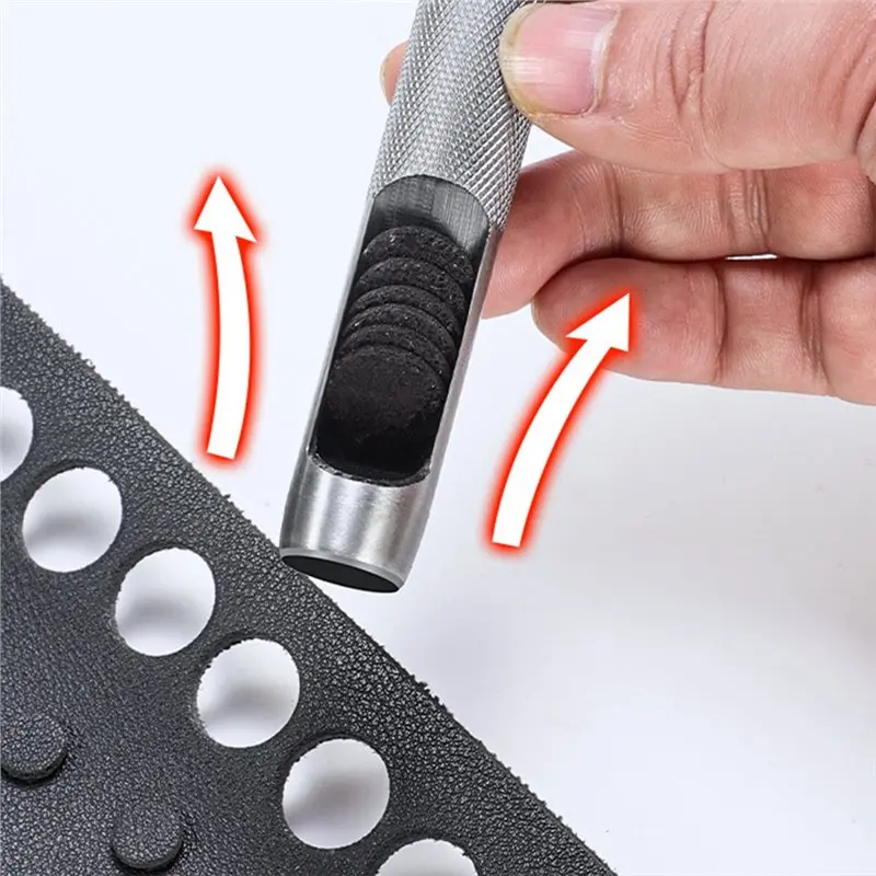 

【HOT ITEMS】Round Steel Leather Craft Hollow 3Mm-19Mm Hole Punch Tool Set- 12 Pcs Leather Hole Punch Kit