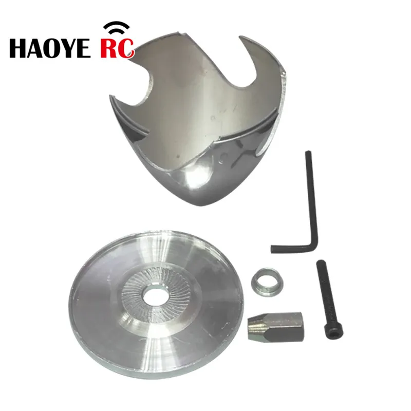 Haoye 1 Set 4 Blades Aluminum Spinner 38-102MM(1.25-4 Inch)Special Drilled For RC Plane With Prop Adapter RC Accessaries