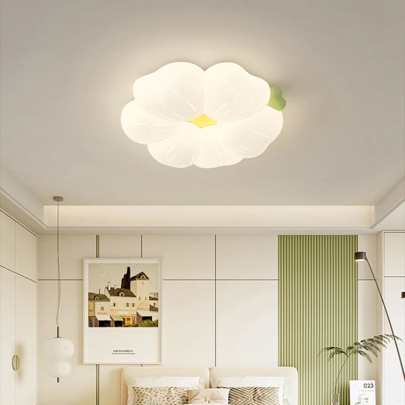 Modern LED Living Room Ceiling Lights Flower Light Romantic Warm Nursery Children\'s Room Boy Girl Bedroom Hall Ceiling Lamps