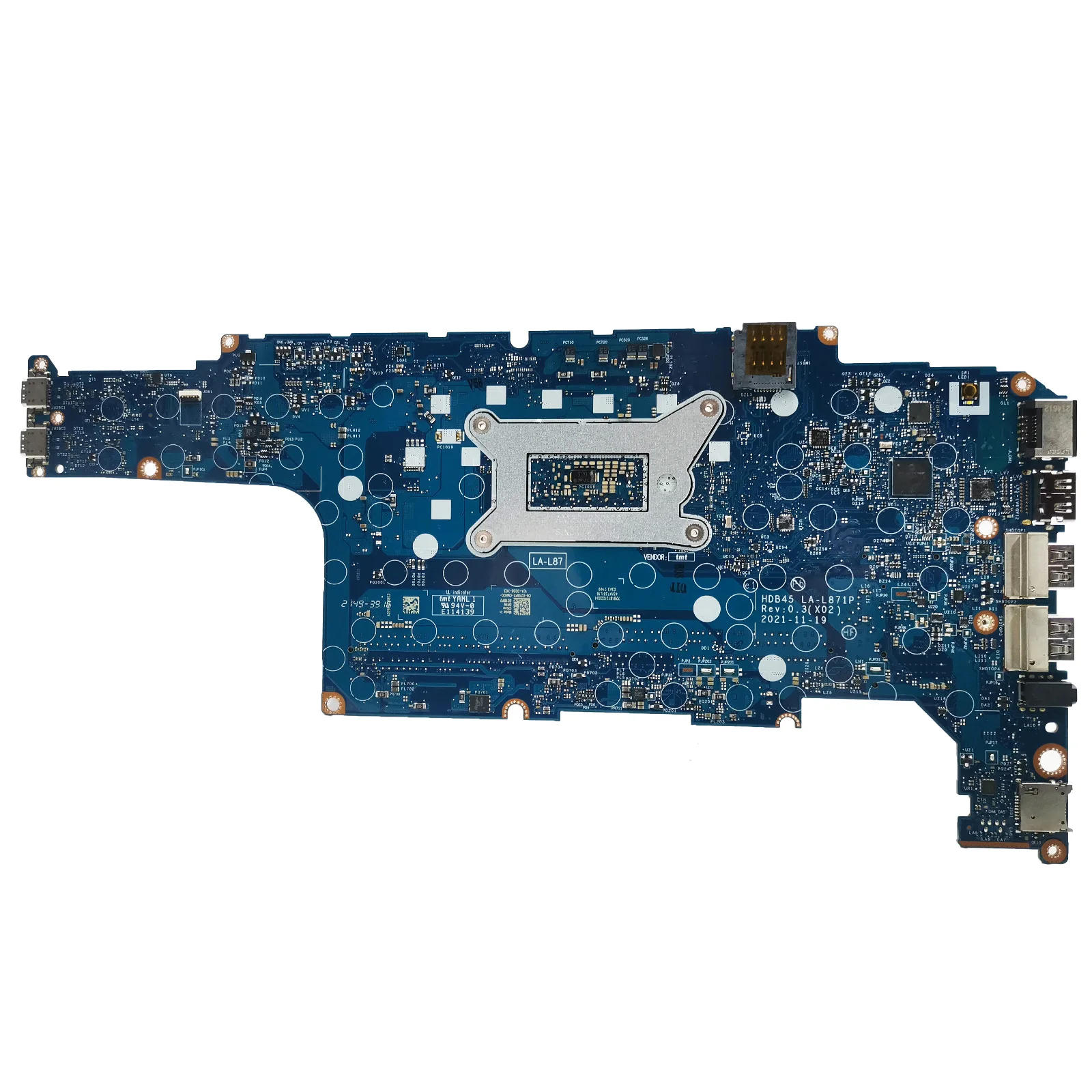 LA-L871P Moederbord Voor Dell Latitude 5431 Laptop moederbord met I5-1250P CPU CN-0096H8 01DFGR Test