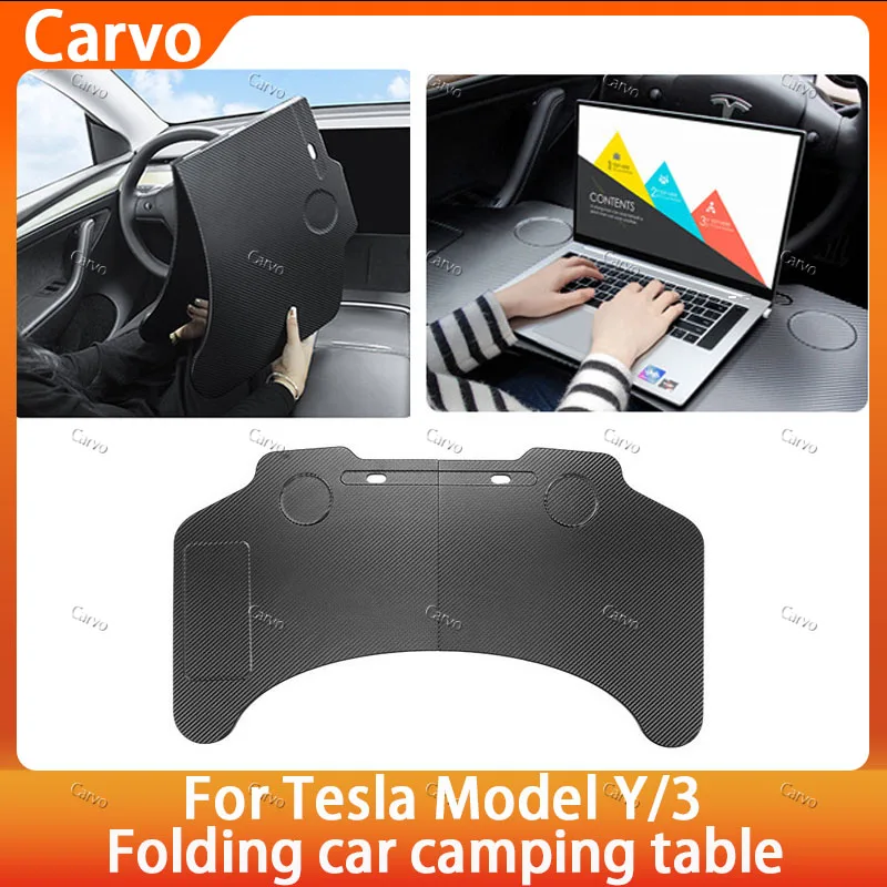 

For Tesla Model3&Model Y 2017-2025 Steering Wheel Laptop Tray Portable Food Desk Office Table Car Accessories for Work or Dining