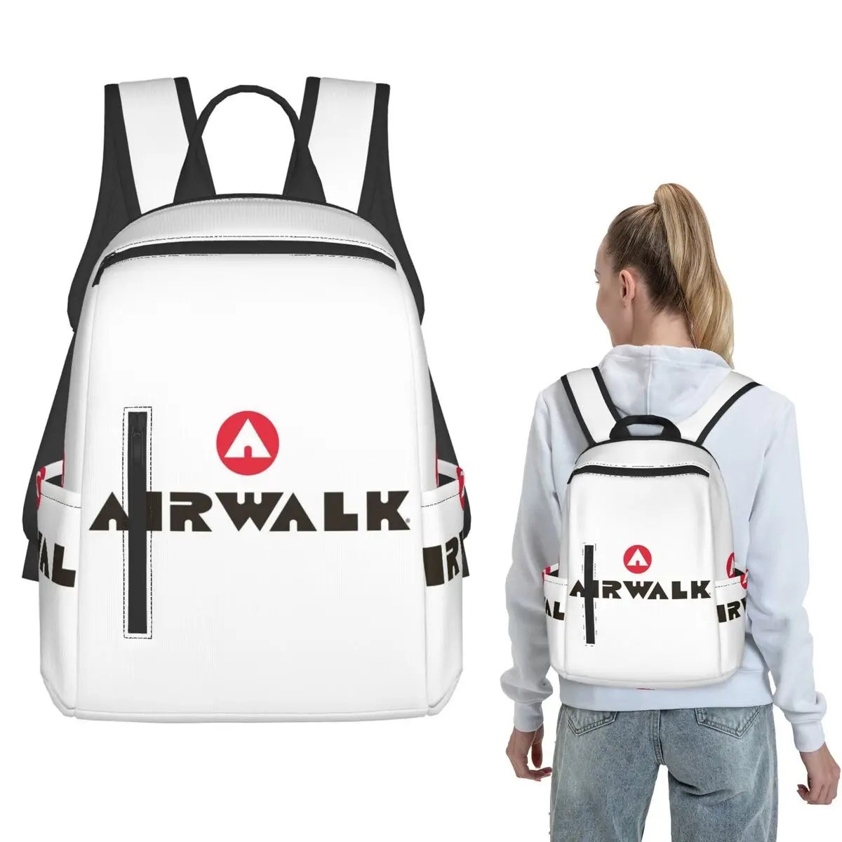 Tattoo Old School Style Airwalk Backpack Large Capacity Boys Girls BookBag School Bag Shoulder Bags for Men Women
