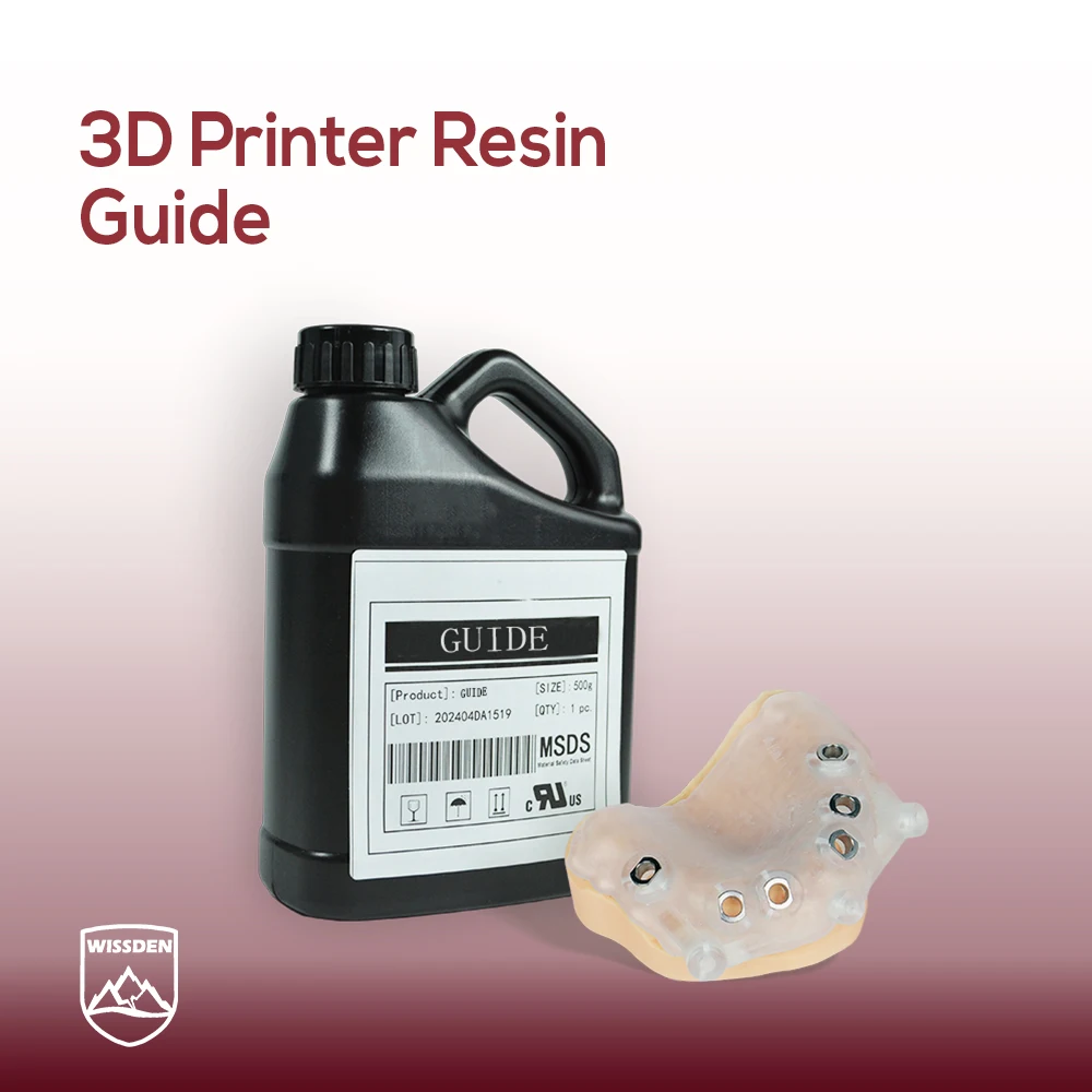 

Направляющая из смолы для стоматологического 3D-принтера Wissden, высокоточная временная коронка, стоматологическая направляющая 500 г/бутылка