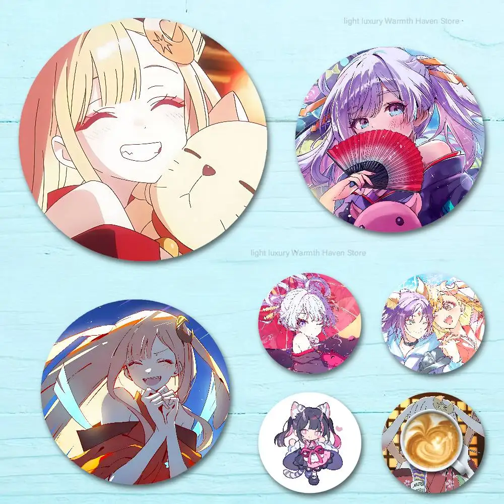 

C-Cosmic P-Princess K-Kaguya Round Anime Wooden Coasters DIY Decorations Birthday Valentine Gifts