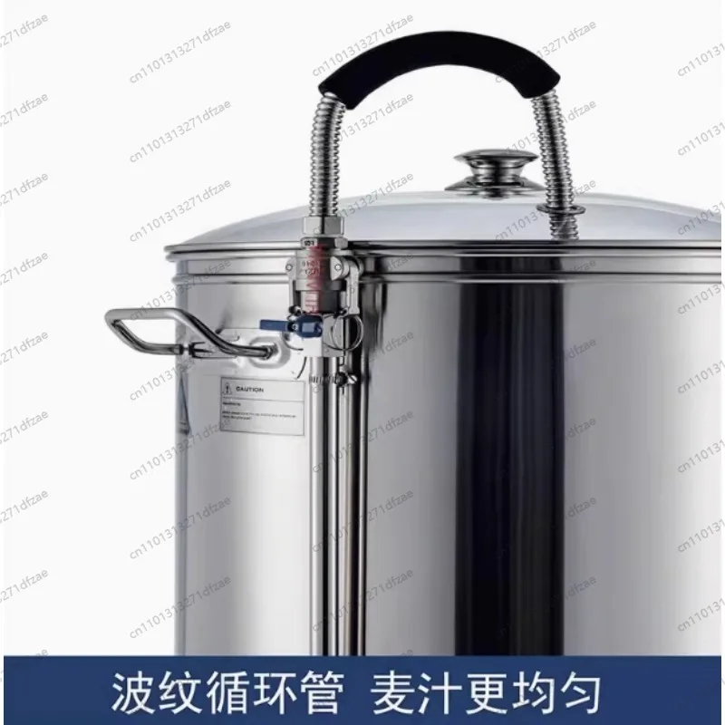 Home Craft Beer Brewing Equipment Guten 40L 50L 70L Stainless Steel 304 Anti Burn Micro Brewery