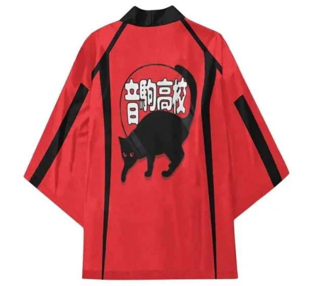 سترة كيمونو عصرية بتصميم صيفي للجنسين كيمونو كيب فضفاضة بأكمام ثلاثة أرباع معطف سترة هاوري #5