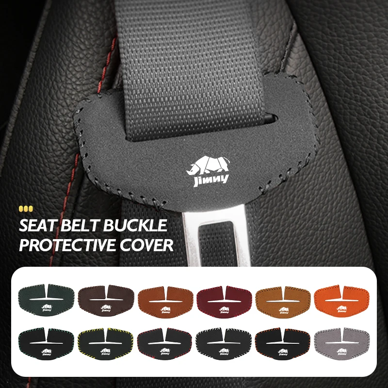 Car Seat Belt Base Buckle Protector Cover Accessories For Suzuki Jimny jb32 jb23 jb64 jb43 jb53 jb74