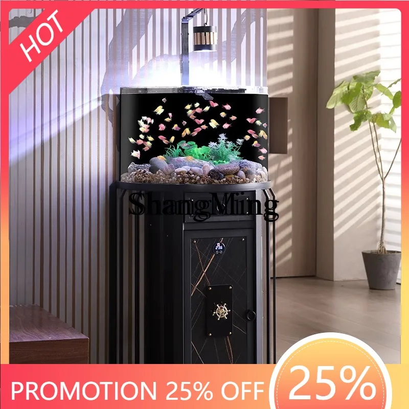 

CL ecological stream acrylic fish tank aquarium household floor creative fish tank