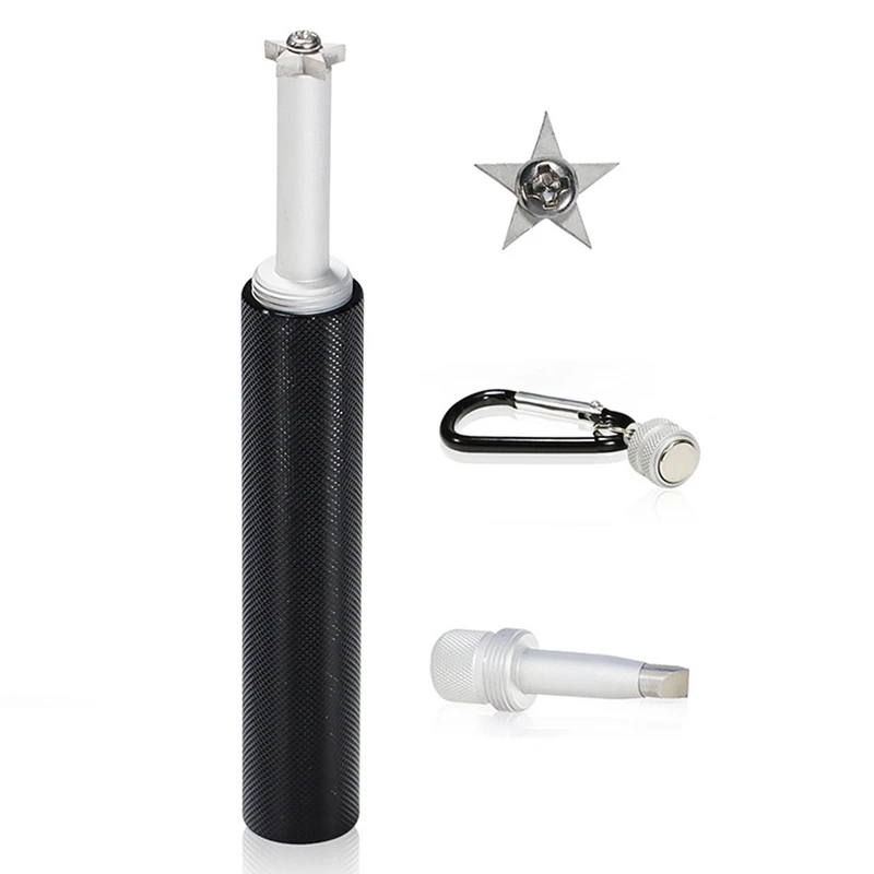 

Golf Club Double-Headed Grooving Sharpening Tool Golf Club Sharpener Head Strong Wedge Golf Accessories Black