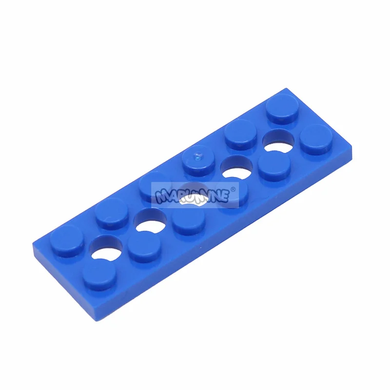 Marumine 100 peças placa de tecnologia moc 2x6 com 5 furos 32001 peças clássicas acessórios modelo de plástico montagem diy brinquedos infantis