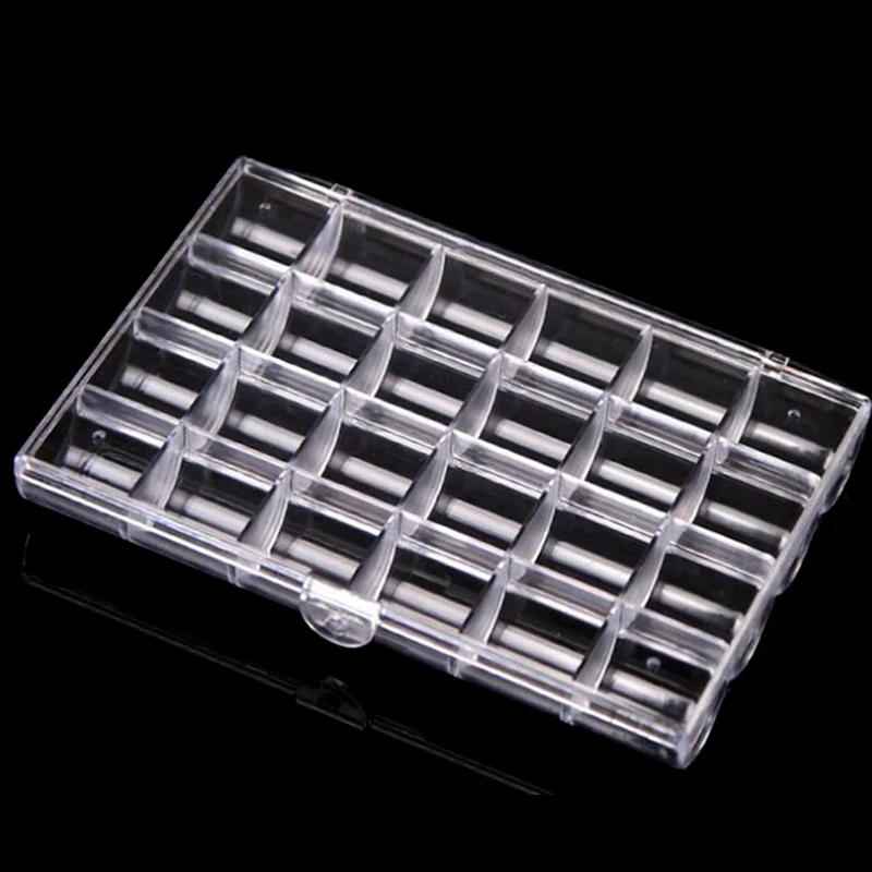 Nail Art Charm Empty Storage Box Plastic Organizer Box Display Box Rhinestone DIY Nails Manicure Supplies Tools Storage Case