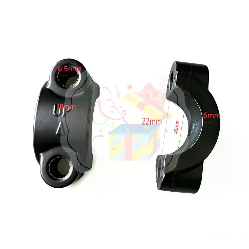 Universal M8/M10 Lever Mirror Holder 2Pcs Stable Performance Brake Clutch Master Cylinder Clamp for Motorcycle Enthusiasts
