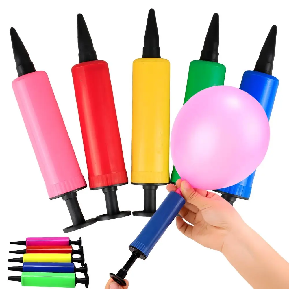 1/5/8pcs Random Color Hand Balloon Pump Portable Manual Air Inflator for Party Latex Foil Balloons YMY