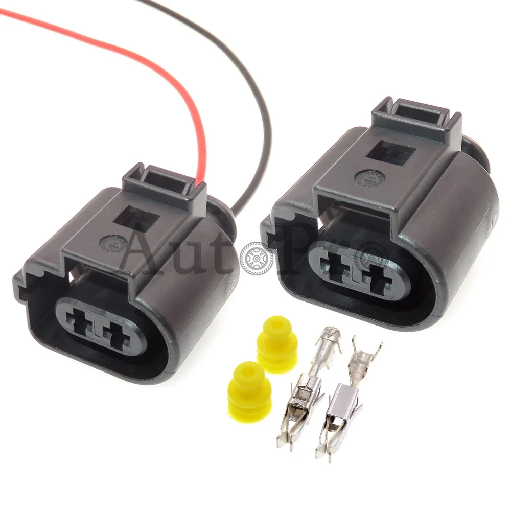 1 Set 2 Hole 1717692-5 1717692 6X0973722G Auto Plastic Housing Waterproof Socket Car MQB Platform AC Assembly Sub Pump Wire Plug