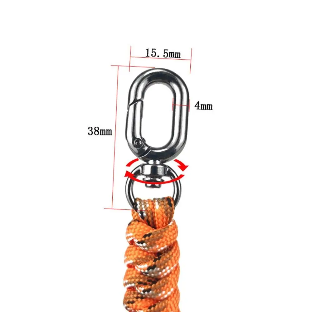 New High Strength Paracord Keychain Lanyard 12cm 8 Styles Oval Buckle Emergency Survival Keyring Outdoor Tool