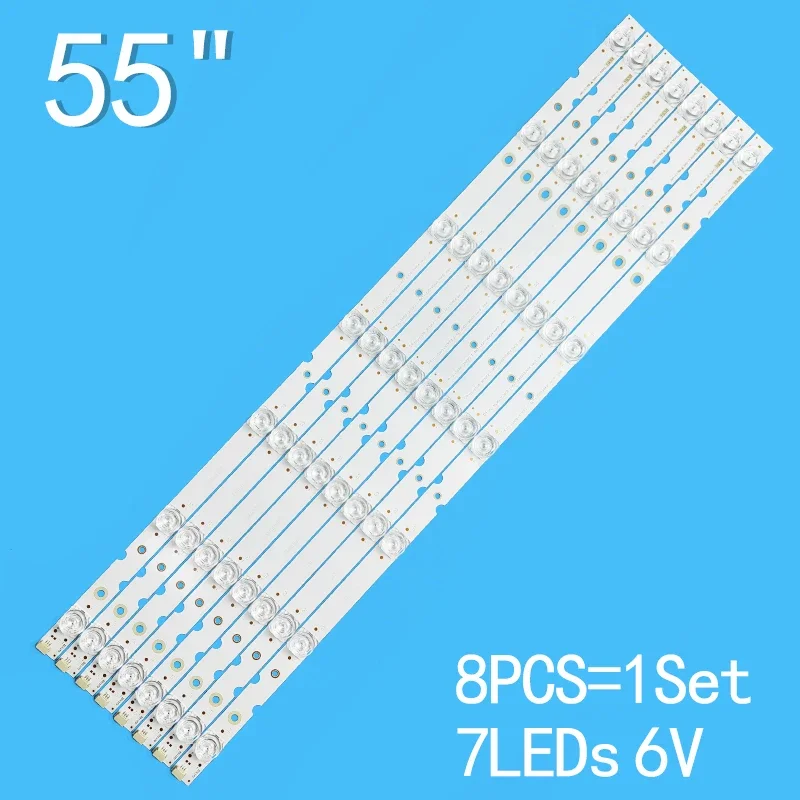 

LED backlight 55D8-3030F2 YHE-4C-LB5507-YH10J 1-8X7-LX20190404 for LVU550NEBL 55S525 55D8