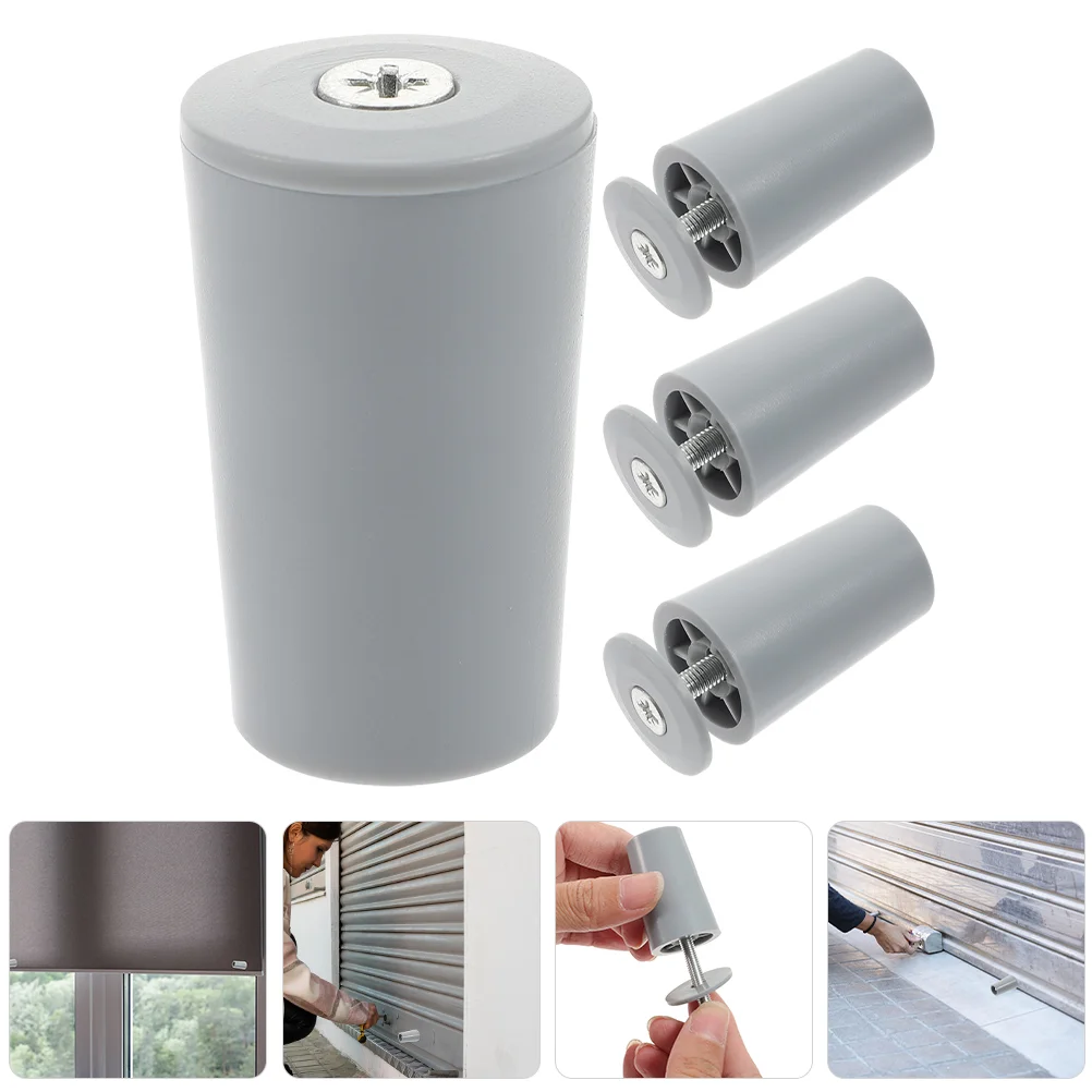4pcs Cover Plug(white) Blind Stop Blinds Stopper Replacement Shutter Pin Window Roller Shutters Stoppers Fasteners Bamboo