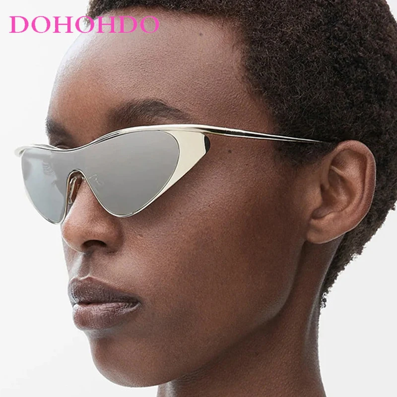 

Trendy Punk Metal Frame Sunglasses For Women Brand Designer Fashion Luxury Sun Glasses Men Outdoor Driving Travel Shades UV400