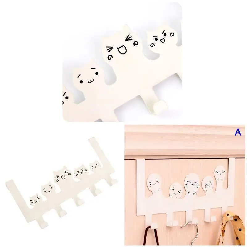 

Stainless Steel Cute Cat Door Hook Clothes Hat Coat Organizer Hanger Storage Rack