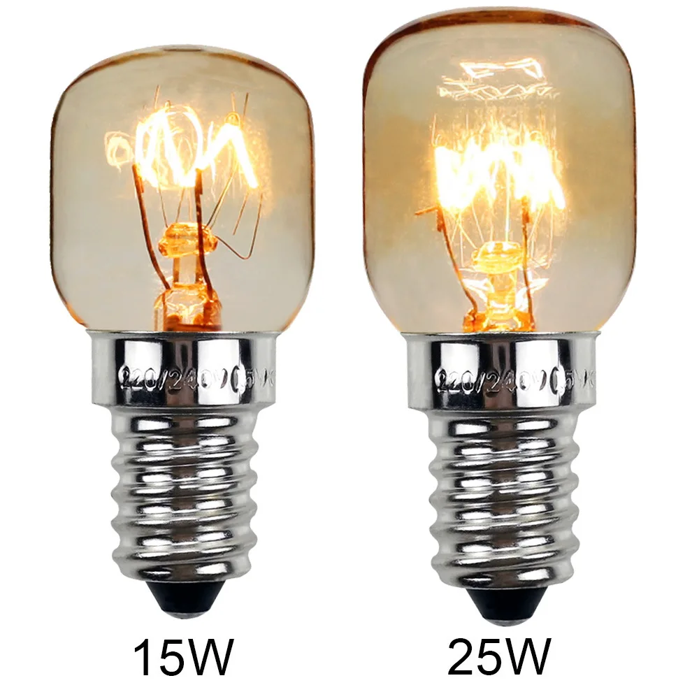 heat-resistant Oven Light 15W 25W Resistant Filament Heat Heat Resistant Salt Bulb Brass Lamp Head Filament light bulb