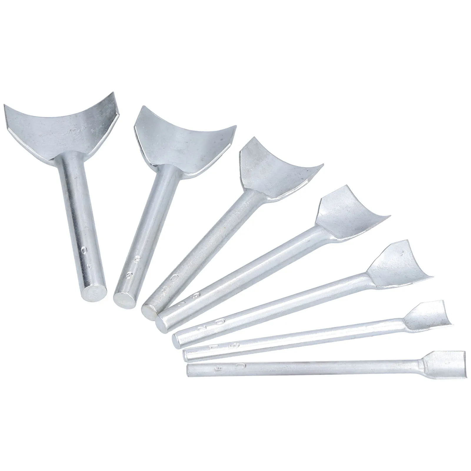 

7pcs Half‑Round Cutter Punches Carbon Steel 10‑40mm Leather Hand Engraving Craft Tools Leather Punch Set Leather Punch Tool
