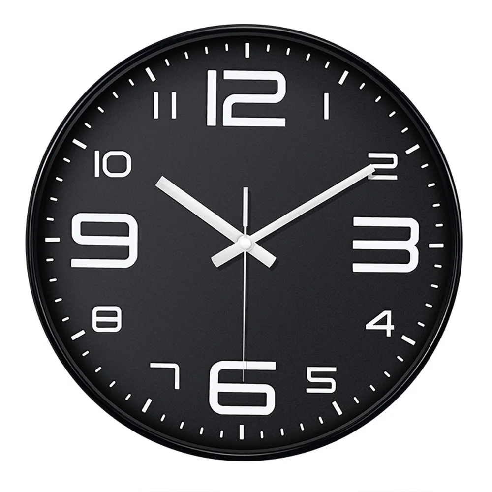 

Large Wall Clock,12 Inch Silent Non-Ticking Quartz Decorative Clocks,for Living Room Home